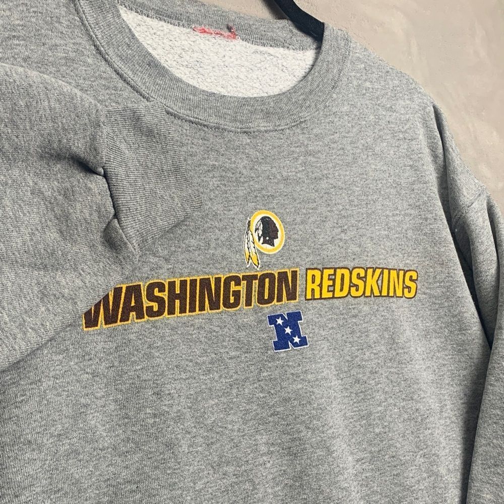 Vintage Washington Redskins Crewneck | Men's Size Large Navy Grey NFL Tee